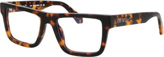Off-white OERJ025S23PLA001 Tortoiseshell Acetate Eyeglasses - Havana