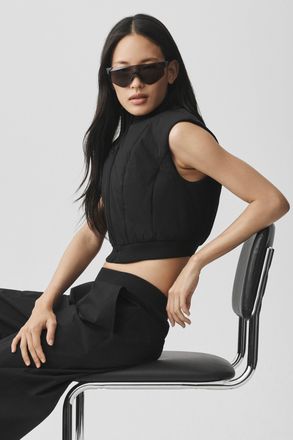 Alo | Momentum Vest in Black, Size: Medium