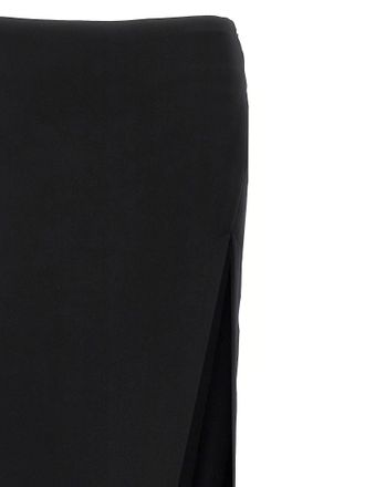 Ann Demeulemeester Lamb Leather Mini Womens Skirt