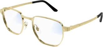 Cartier Glasses, unisex, Yellow, Size: 53 MM Santos Classic Optical Frame