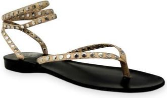 Shushop Bibi Ankle Strap Sandal in Beige at Nordstrom, Size 10