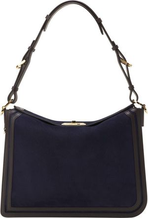 Lanvin Compagnon Asymmetrical Bag In Suede in Montana at Nordstrom