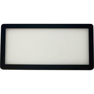Loops 4x MATT BLACK Ultra-Slim Rectangle Under Cabinet Kitchen Light & Driver Kit - Warm White Diffused LED