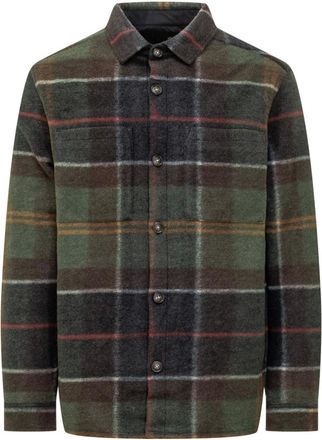 Barbour Overhemden, Heren, Veelkleurig, XL, Wol, Woodlane Brushed Check Overshirt