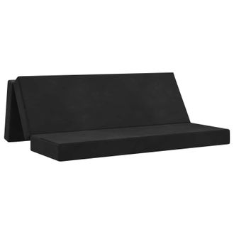 vidaXL Sof&aacute; Cama Plegable 200 X 67 X 45 Cm Negro Vidaxl