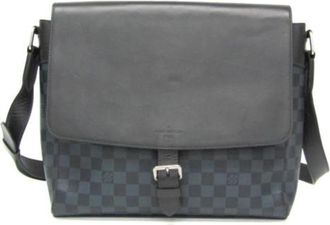 Louis Vuitton Pre-owned Newport Messenger MM - Dames - Vintage Schoudertas - Zwart - ONE Size - Leer - Vintage