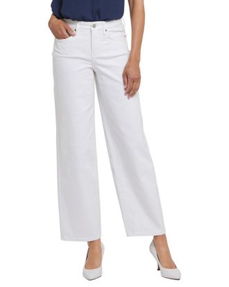 NYDJ Jemma Optic White Barrel Jean