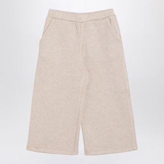 Douuod Beige Viscose Blend Trousers