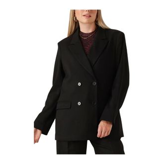 Notre-V Jassen, Dames, Zwart, 2Xl, Polyester, Dames Blazers Nv-galina