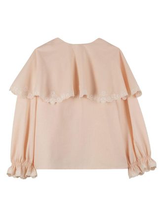 Chlo&eacute; Pure Cotton Blouse - Pink