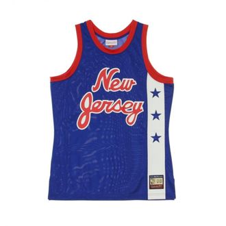 Mitchell & Ness Sportswear, male, Blue, Size: L Canotta Basketba Team Heritage Tank 1972-81Ejnet