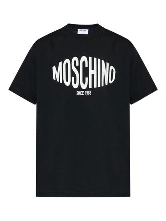 Moschino logo T-shirt - Black