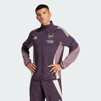 adidas adidas Performance Mens Arsenal Tiro 24 Presentation Jacket - Purple Recycled Material - Size Medium