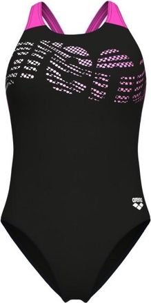 Arena Flowing Swimsuit V Back Badeanzug für Damen | schwarz