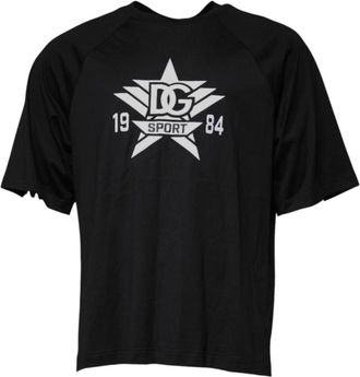 Dolce & Gabbana Zwart Katoenen Crew Neck T-shirt - Heren - T-shirts - Zwart - XL - Katoen - Tops