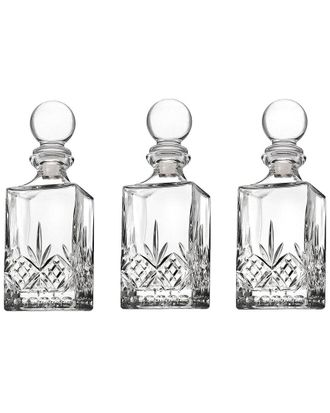 Godinger Set Of 3 Dublin Crystal Mini Decanters