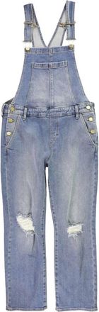 Articles of Society Womens Woodstock Overall Jeans In Medium Blue