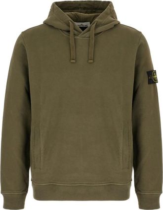 Stone Island Stijlvolle Sweatshirt voor Mannen - Heren - Hoodies - Groen - L - Hoodies & sweatvesten