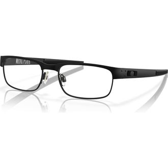 Oakley 55mm Rectangle optical glasses in Black at Nordstrom