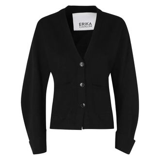 Erika Cavallini Semi Couture Pietro Cardigan - Dames - Truien - Zwart - Maat: M Zijde