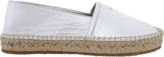 Ferragamo Alma Leather Logo Espadrilles, Size 7 C