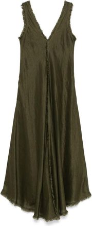 P.A.R.O.S.H. Abito lungo in lino - Verde