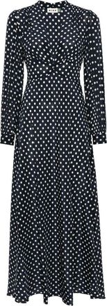 Rixo Emory Polka Dot Maxi Dress