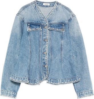 Sandro Giacca denim con decorazione - Blu