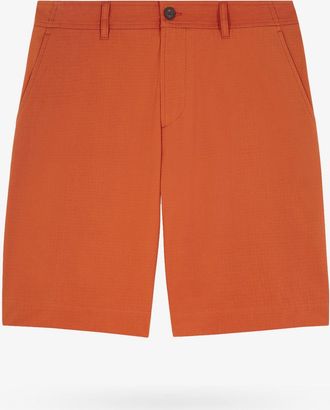 Maison Kitsun&eacute; Bermuda in cotone con etichetta logata posteriore - MAISON KITSUNE - gender_Man