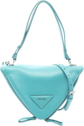 Prada Pre-owned Prada Nappa Padded Signaux Triangle Satchel Ladies P1K0B3PPAWKUA5X5
