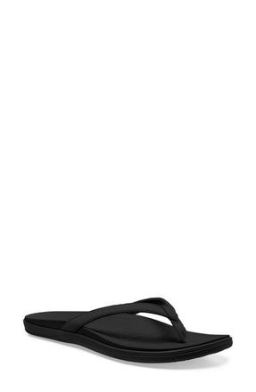 Sanuk Wave Whisper Flip Flop in Black at Nordstrom, Size 10