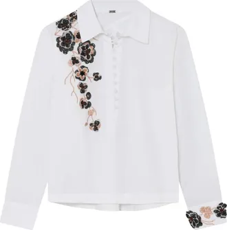 Gustav Dames, Blouses & Shirts, Wit, Maat: L Poliester
