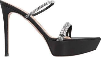 Gianvito Rossi Black Embellished Heels