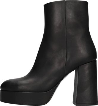 Bruno Premi Bg 2201X Stella Nero - Dames - Laarzen met Hak - Zwart - 40 EU - Leer - Schoenen