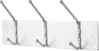 Safco Wall Rack Coat Hook, 3 Hook - Each