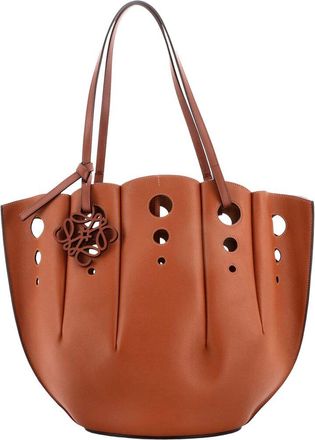Loewe Shell Tote Perforated Leather Large (Authentic Pre-Loved)