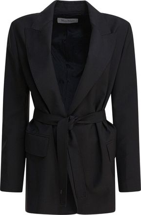 Max Mara Womens Black Wool Jacket - Size EU 46 (Womens)
