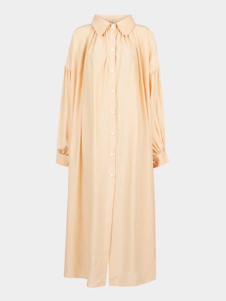 Marta Ferri Martini Silk Long Dress