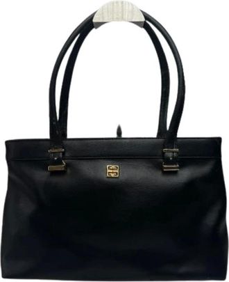 Givenchy Pre-owned Handbags, female, Black, Size: ONE SIZE Pre-owned Leather Handbag