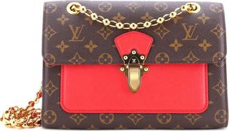 Louis Vuitton Victoire Handbag Monogram Canvas and Leather shoulder bag - Bruin