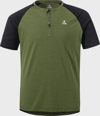 Sch&ouml;ffel Radtrikot SCH&Ouml;FFEL CIRC Shirt Style Wetluga MNS, Herren, Gr. 48, gr&uuml;n (6737, gr&uuml;n), Oberstoff: 100% Polyester, Trikots Radtrikot