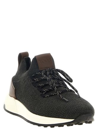Tod's Merino Wool Knit Sneaker - Black