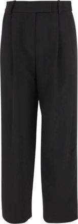 Giorgio Armani Silk Trousers - female - Giorgio Armani - Wide Trousers - Black - XS - Trousers