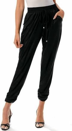Ariella Solid Jogger Pant In Black