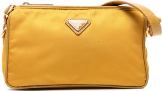 Prada Pre-owned Womens Tessuto Shoulder Bag - Orange Nylon - One Size