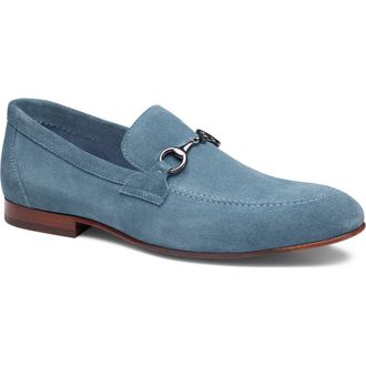 Johnston & Murphy Higgins Bit Loafer in Denim Suede at Nordstrom, Size 11.5