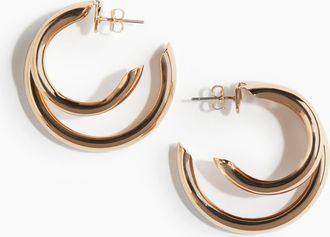 H&M Doppelte Hoop-Ohrringe - Yellow