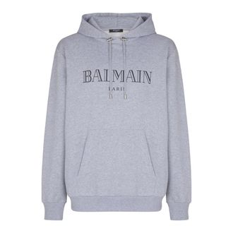 Balmain Hombre, Sudaderas, Gris, Talla: M