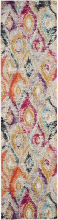 Safavieh Alfombra boho chic de polipropileno multicolor, 66 x 244 cm