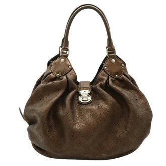 Louis Vuitton Pre-owned Handbags, female, Brown, Size: ONE SIZE Pre-owned Mahina Leather Tote Bag